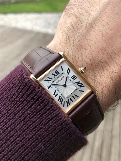 tank louis cartier automatic watch